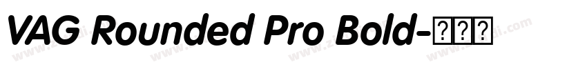 VAG Rounded Pro Bold字体转换